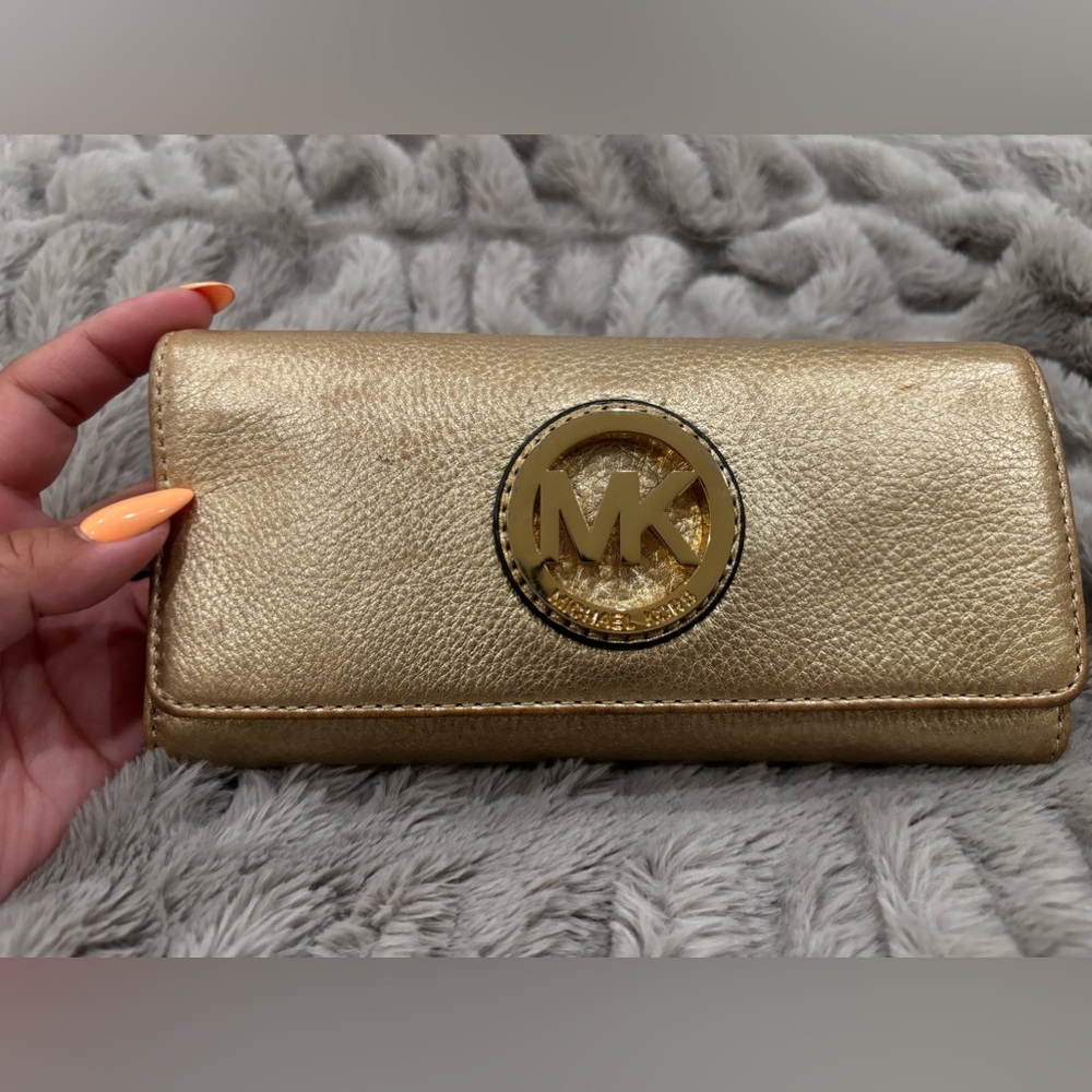 Gold Michael Kors Wallet *USED*